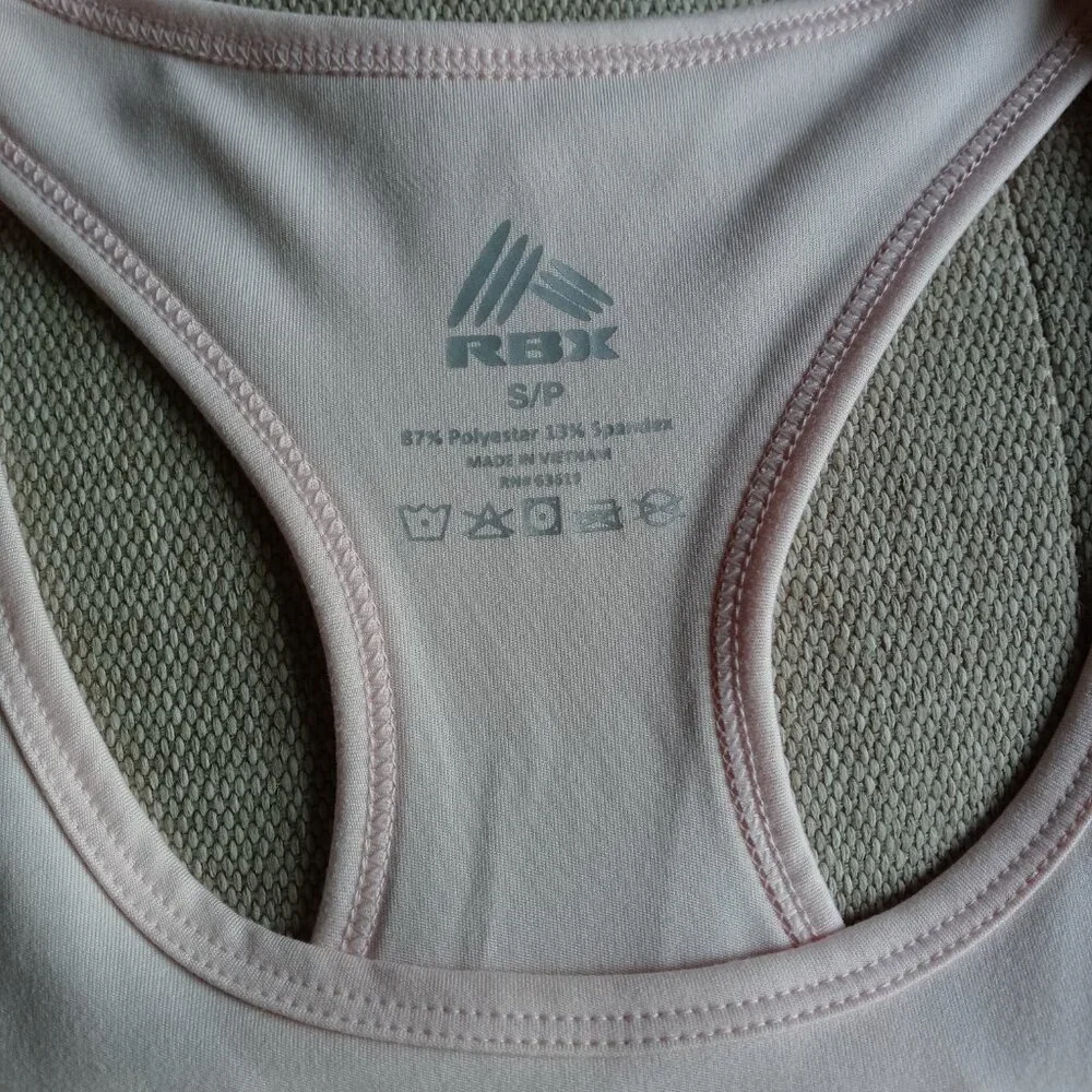 RBX Light Pink Racerback Tank Small - Picture 3 of 5